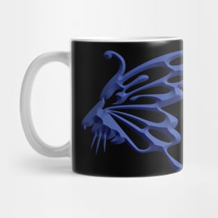 Wolf and butterfly 3d super soft blend drawing cute cool colorful Mug